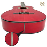 Guitarra Flamenca Roja “Chata” Modesto Malla | Calidad Profesional al Mejor Precio