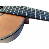 Antonio De Toledo Modelo 240 AT-240C Guitarra Clasica Toda Maciza con Tapa de Cedro amplificada con DOUBLE OS1