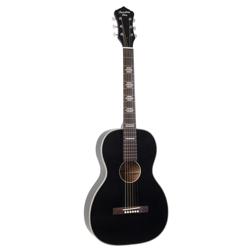 Guitarra Acústica Recording King RPS-7-MBK Matt Black – Para Músicos