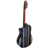 Martinez MF7 CE Guitarra Flamenca de Ebano Blanco con Cutaway y Previo Double MD100