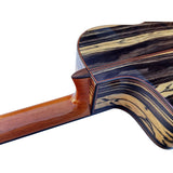 Martinez MF7 CE Guitarra Flamenca de Ebano Blanco con Cutaway y Previo Double MD100