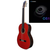 Martinez MR5 Guitarra Flamenca Roja de Tapa Maciza y fondo y aros de Palosanto CON PREVIO OS1