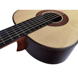 Martinez MM12 Guitarra Clasica Toda Maciza con Fondo y Aros de Palosanto