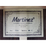 Martinez MM12 Guitarra Clasica Toda Maciza con Fondo y Aros de Palosanto