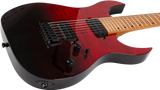 Guitarra Eléctrica Spira 7 Cuerdas S457-TRD Transparent Red