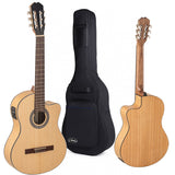 Pack Guitarra Admira amplificada cutaway Modelo Lena con funda incluida