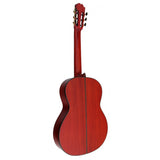 Martinez MR3 Guitarra Flamenca Roja de Tapa Maciza y fondo y aros de Cipres Amplificada con MD100