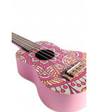 Ukelele Soprano Bamboo Pink Mandala B1E-PM