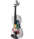 Violín 4/4 Electrificado Kinglos YSDS-N302 Decorado