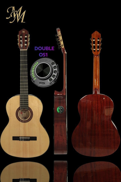 Guitarra Clásica de Estudio ALMA (C1) con Previo Doble OS1