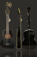 🎸 Guitarra Flamenca Negra “Chata” de Modesto Malla – Elegancia, potencia y comodidad para flamencos exigentes
