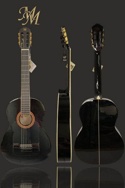 🎸 Guitarra Flamenca Negra “Chata” de Modesto Malla – Elegancia, potencia y comodidad para flamencos exigentes