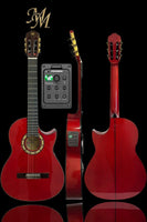Guitarra Flamenca “Manuela” Cutaway Roja – Modesto Malla | Fishman USA + Ciprés Español | Profesional
