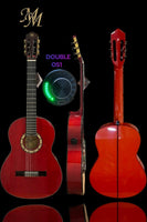 Guitarra Flamenca “Manuela” Roja – Modesto Malla | Ciprés Español + Double OS1 | Sonido Flamenco Profesional