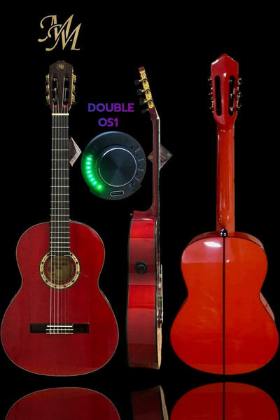 Guitarra Flamenca “Manuela” Roja – Modesto Malla | Ciprés Español + Double OS1 | Sonido Flamenco Profesional