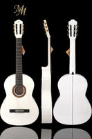 Guitarra Flamenca Modesto Malla “Chata” Blanca – Sonido Flamenco Profesional a Precio Imbatible