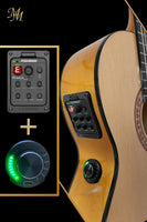 Guitarra Flamenca Modesto Malla “Chata” Natural – Amplificada con Fishman Clásica Blend USA + Double OS1