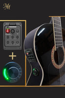 🎸 Guitarra Flamenca Negra Zurda “Chata” Modesto Malla – Fishman + Double OS1 |