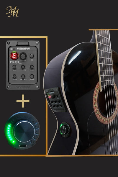 🎸 Guitarra Flamenca Negra Zurda “Chata” Modesto Malla – Fishman + Double OS1 |