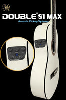 🎸 Guitarra Flamenca Blanca “Chata” Modesto Malla con Previo Double S1 MAX – Sonido Profesional, Estética Premium
