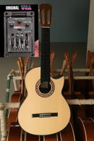 Guitarra Flamenca “Candela” Cutaway Natural – Modesto Malla | Palosanto de India + Fishman Prefix Pro Blend USA