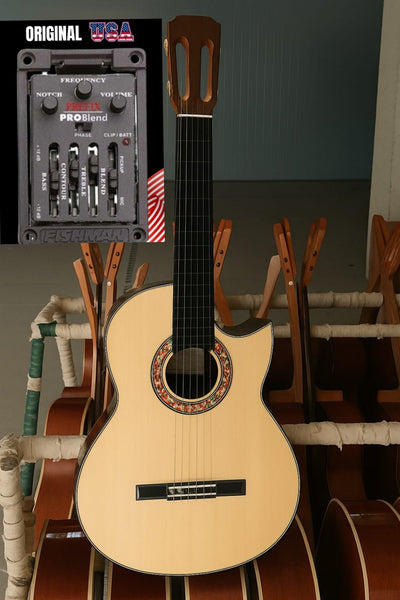 Guitarra Flamenca “Candela” Cutaway Natural – Modesto Malla | Palosanto de India + Fishman Prefix Pro Blend USA