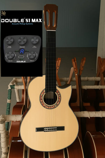 Guitarra Flamenca “Candela” Cutaway Natural – Modesto Malla | Palosanto de India + Double S1 MAX