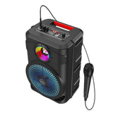 Altavoz Hoco BS46 Karaoke Bluetooth 10W con entrada de micrófono, FM, USB y TWS