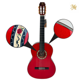 Guitarra Flamenca Roja Modesto Malla modelo Candela