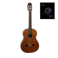Antonio De Toledo Modelo 240 AT-240C Guitarra Clasica Toda Maciza con Tapa de Cedro amplificada con DOUBLE OS1