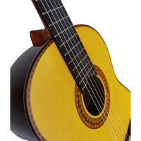 ATF-17NA (Ambar) Antonio De Toledo Guitarra Flamenca Negra de Palosanto - Acabado Brillo y Color Miel CON PREVIO DOUBLE OS1