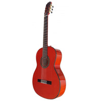 Martinez MR3 Guitarra Flamenca Roja de Tapa Maciza y fondo y aros de Cipres