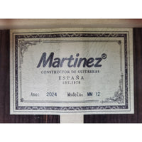 Martinez MM12 Guitarra Clasica Toda Maciza con Fondo y Aros de Palosanto