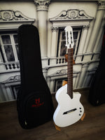 MARTINEZ HISPANIA BLANCA WHITE GT GUITARRA CLASICA DE ESCENARIO