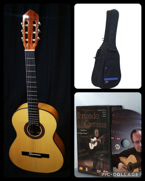 Guitarra Caro Flamenca modelo 82 + funda + Falsetas flamencas