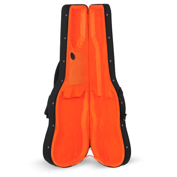 [8414] Estuche Guitarra Electrica Styrofoam Ref. Rb732 Interior Naranja Sin Logo