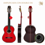 Guitarra Flamenca Modesto Malla Morena Roja con Double OS1