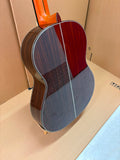 Guitarra flamenca Modesto Malla Morena Naranja amplificada con Double OS1
