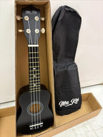 Ukelele MaKai soprano negro con funda de transporte
