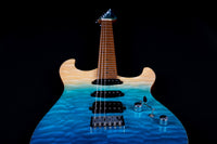 Guitarra Eléctrica Jet JS1000-QTBL Azul Transparente