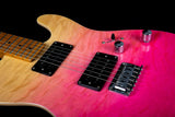 Guitarra Eléctrica Jet JT450-QTPK Rosa Transparente