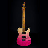Guitarra Eléctrica Jet JT450-QTPK Rosa Transparente