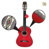 Guitarra Flamenca Modesto Malla Morena Roja con Double OS1