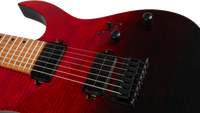 Guitarra Eléctrica Spira 7 Cuerdas S457-TRD Transparent Red