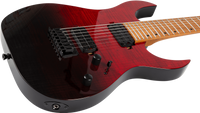 Guitarra Eléctrica Spira 7 Cuerdas S457-TRD Transparent Red