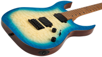 Guitarra Eléctrica Spira S500-QAB Transparent Aqua Blue