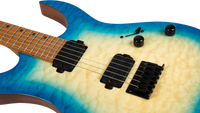 Guitarra Eléctrica Spira S500-QAB Transparent Aqua Blue