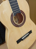 🎸 GUITARRA CLÁSICA ESPAÑOLA CARO – MODELO ESTUDIO Tamaño CADETE 3/4 NATURAL / BLANCA