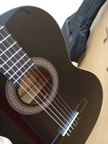 🎸 GUITARRA CLÁSICA ESPAÑOLA CARO – MODELO ESTUDIO Tamaño Adulto 4/4 NEGRO