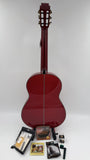 PACK OFERTA ESPECIAL !!!  GUITARRA ALAMEDA Roja MODESTO MALLA OS1 AMPLIFICADA